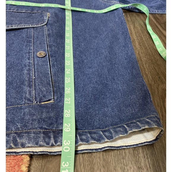 Code Zero Jean Pullover Jacket Made in Hong Kong Vintage Men's Size Large - Picture 8 of 9